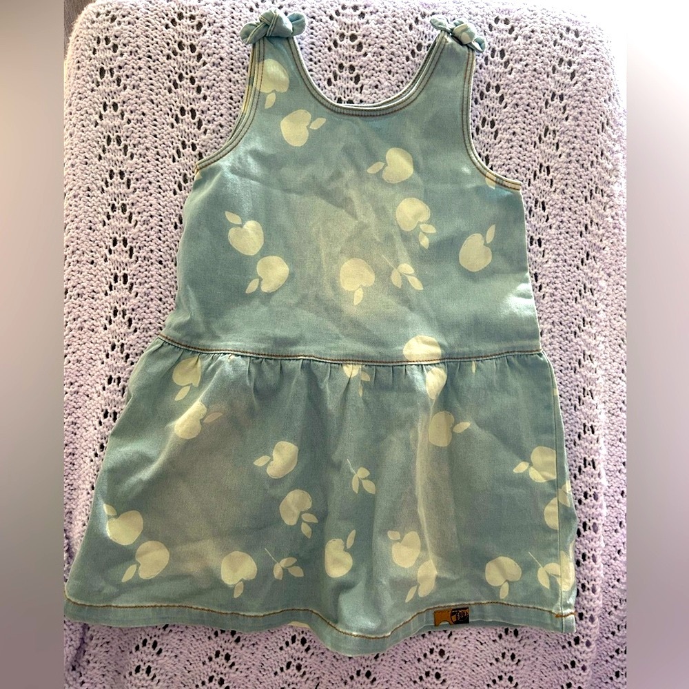 SourisMini - Denim Dress with Apples 🍎